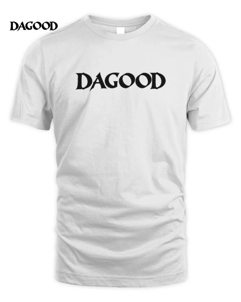 Dagood YL Logo Nero T-Shirt Bianco Rap